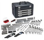 GearWrench 80944 232 Piece 1/4in and 3/8in Drive Metric and SAE Socket and Ratchet Set