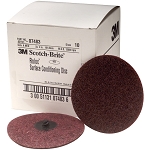 3M 07483 4in Medium Scotch Brite Roloc Surface Conditioning Discs