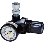 Sharpe Manufacturing 1410, 16C-MR Mini Air Regulator with Gauge