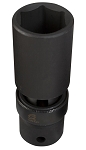 Sunex 219UMD, 1/2in Drive Deep 6 Point Flex Impact Socket 19mm